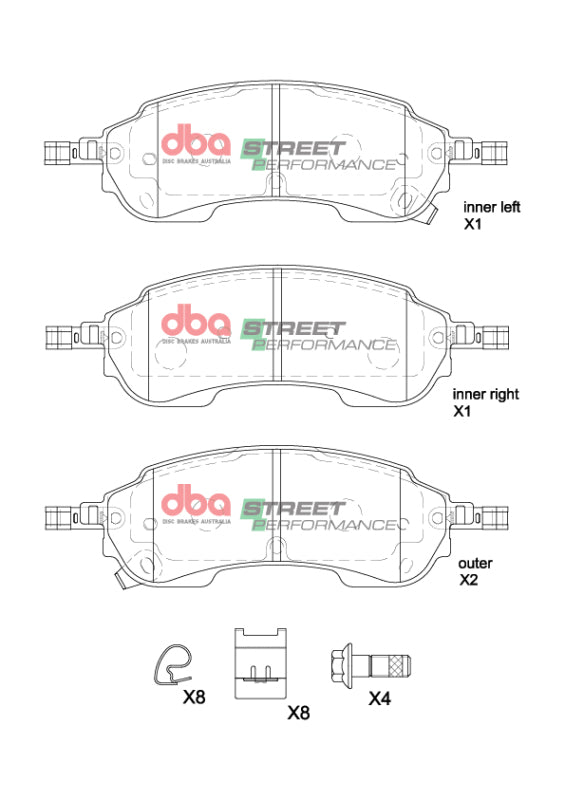 DBA DB2388SP - DBADB2388SP - DBA 2022+ Ford Ranger Raptor 3.0TT SP Performance Rear Brake Pads - Shipped in Europe - Tuningsupply.com
