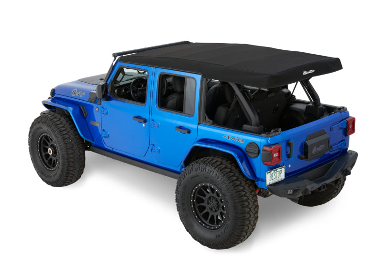 Bestop 54726-17 - BES54726-17 - Bestop 18-26 Jeep Wrangler JL 4-Door Supertop (Premium Black Twill) - Shipped in Europe - Tuningsupply.com