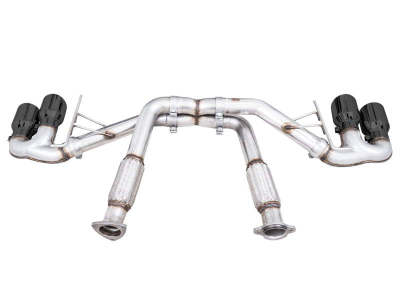 AWE Tuning 3020-43086 - AWE3020-43086 - AWE Tuning 2020 Chevrolet Corvette (C8) Track Edition Exhaust - Quad Diamond Black Tips - Shipped in Europe - Tuningsupply.com