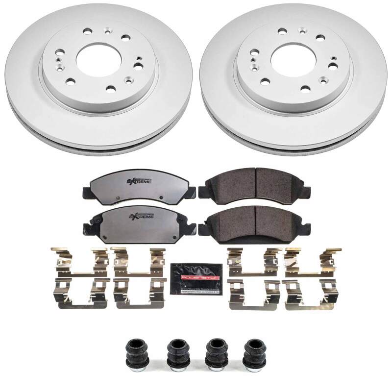 PowerStop CPK2069-36 - PSBCPK2069-36 - Power Stop 08-20 Cadillac Escalade Front Z36 Coated Truck & Tow Brake Kit - Shipped in Europe - Tuningsupply.com