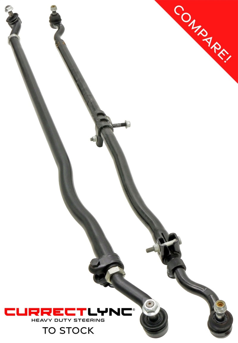 RockJock JK-9704P - ROKJK-9704P - RockJock JK Currectlync Steering Sys. w/Flipped Drag Link 1.65in Dia. Tie Rod 1.3in Dia. w/Hardware - Shipped in Europe - Tuningsupply.com