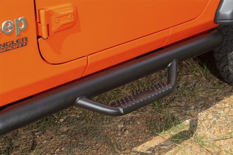 Rugged Ridge 11596.03 - RUG11596.03 - Rugged Ridge Spartan Nerf Bar Textured Black 18-20 Jeep Wrangler JL 2 Door - Shipped in Europe - Tuningsupply.com