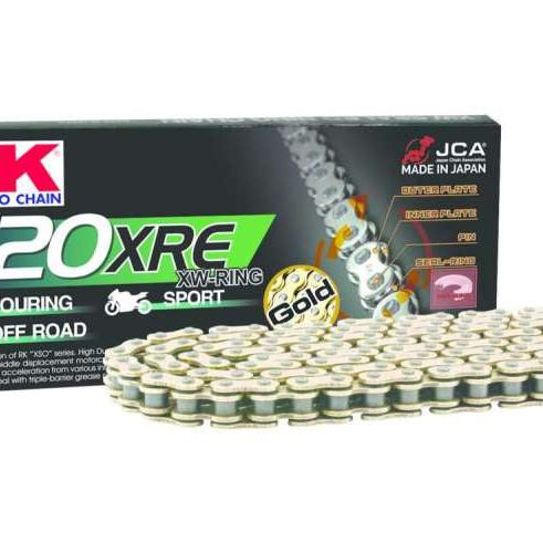 RK Chain GB520XRE-112 - RKCGB520XRE-112 - RK Chain GB520XRE-112L XW-Ring - Gold - Shipped in Europe - Tuningsupply.com