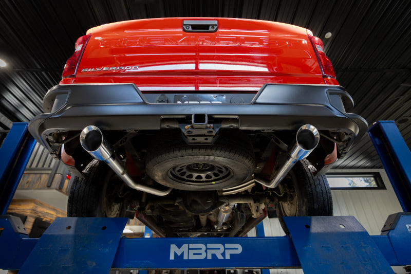 MBRP S5021304 - MBRPS5021304 - MBRP 2019+ Chevrolet Silverado 1500 / 2019+ GMC Sierra 1500 T304 SS 3in Armor Pro Cat-Back Exhaust - Shipped in Europe - Tuningsupply.com