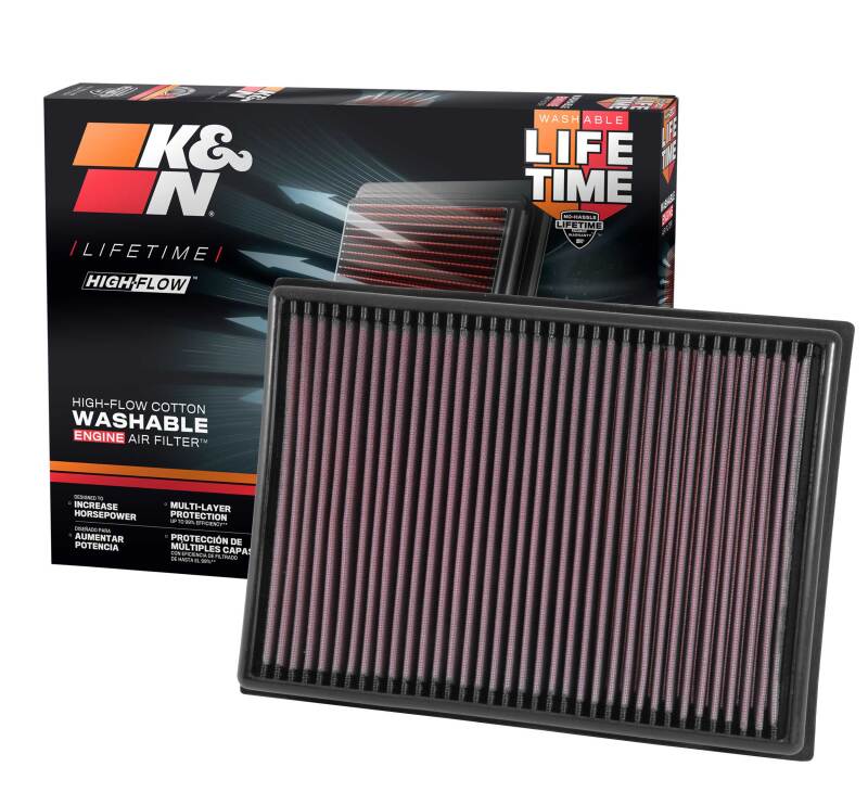 K&N Engineering 33-2438 - KNN33-2438 - K&N 10 Toyota 4 Runner 4.0L V6 / 2010 FJ Cruiser 4.0L-V6 Drop In Air Filter - Shipped in Europe - Tuningsupply.com