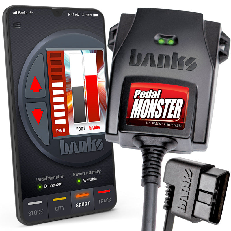 Banks Power 64340 - GBE64340 - Banks Power Pedal Monster Throttle Sensitivity Booster (Stand-Alone) - Use w/Phone - Shipped in Europe - Tuningsupply.com