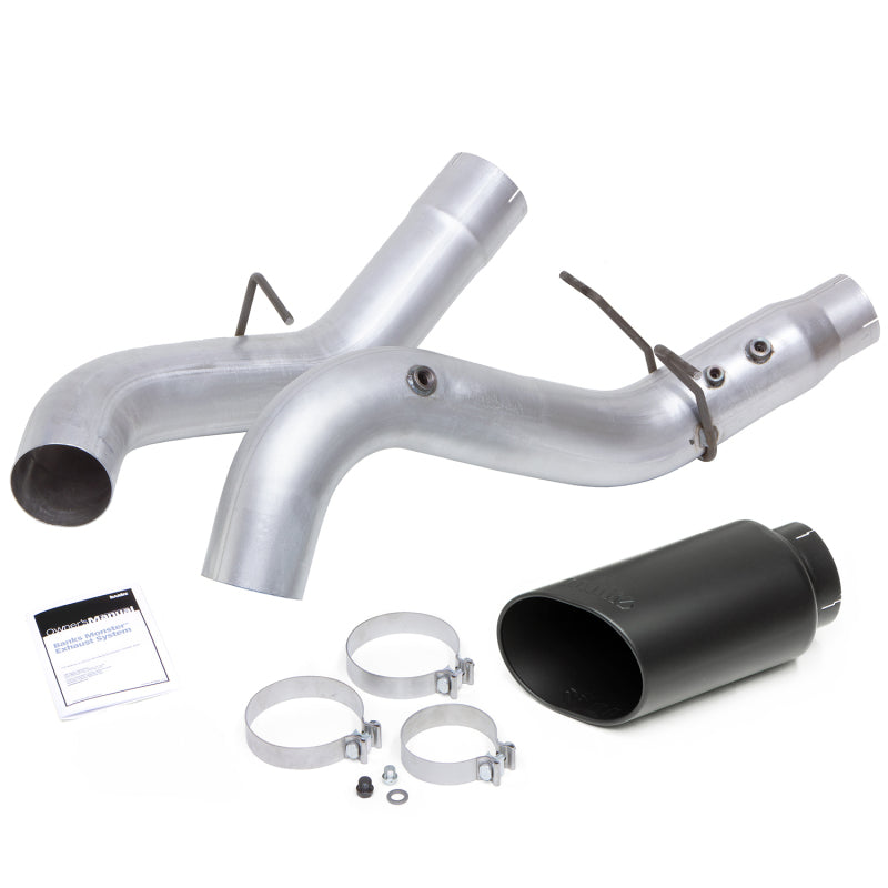 Banks Power - GBE48996-B - Banks Power 17-19 Chevy Duramax L5P 2500/3500 Monster Exhaust System w/ Black Tip - Shipped in Europe - Tuningsupply.com