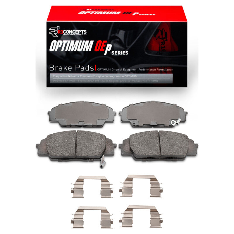 R1 Concepts 2551-0829-01 - RNC2551-0829-01 - R1 2006-2011 Honda Civic Coupe Front R1 Optimum OE Pads & Hardware Kit - Shipped in Europe - Tuningsupply.com