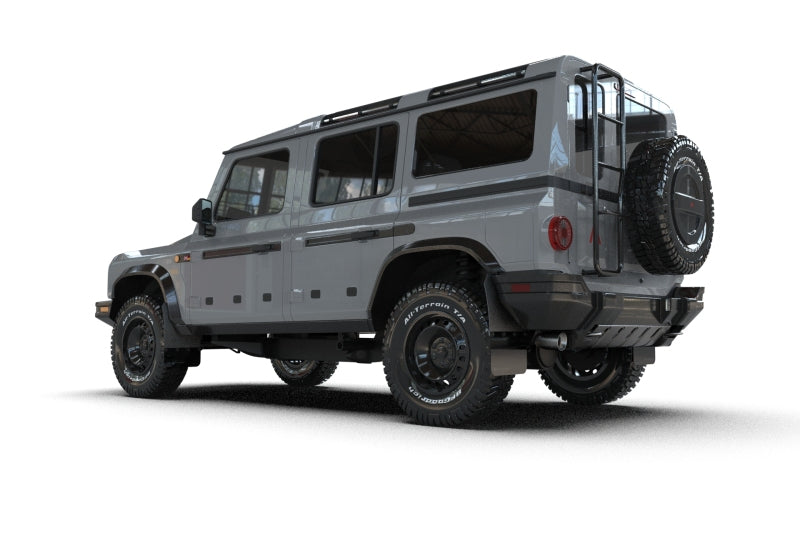 Rally Armor MF143-BLK-WGRY - RALMF143-BLK-WGRY - Rally Armor 23-25 Ineos Grenadier Black Mud Flap - Warm Grey Logo - Shipped in Europe - Tuningsupply.com