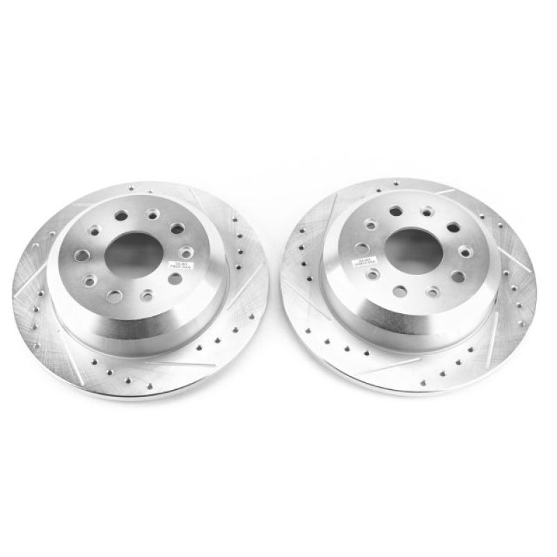 PowerStop AR8389XPR - PSBAR8389XPR - Power Stop 2018 Jeep Wrangler Rear Evolution Drilled & Slotted Rotors - Pair - Shipped in Europe - Tuningsupply.com