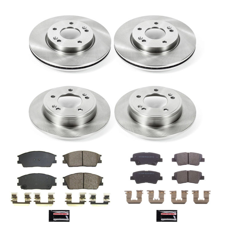 PowerStop KOE8686 - PSBKOE8686 - Power Stop 20-22 Hyundai Venue Front & Rear Autospecialty Brake Kit - Shipped in Europe - Tuningsupply.com