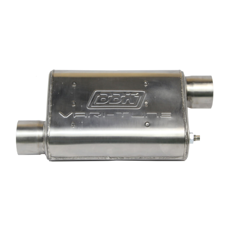 BBK 31015 - BBK31015 - BBK VariTune Adjustable Performance Muffler 2-1/2 Offset/Offset Stainless Steel - Shipped in Europe - Tuningsupply.com