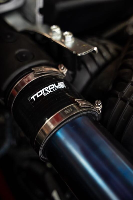 Torque Solution TS-SU-812BU - TQSTS-SU-812BU - Torque Solution 2022+ Subaru WRX / 19-23 Subaru Ascent Titanium Top Mount Charge Pipe - Burnt Blue - Shipped in Europe - Tuningsupply.com