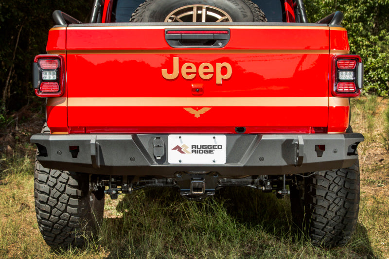 Rugged Ridge 11540.37 - RUG11540.37 - Rugged Ridge HD Bumper Rear 20-21 Jeep Gladiator JT - Shipped in Europe - Tuningsupply.com