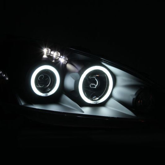 ANZO 121197 - ANZ121197 - ANZO 2005-2006 Acura RSX Projector Headlights w/ Halo Black - Shipped in Europe - Tuningsupply.com