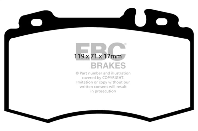 EBC DP51363NDX - EBCDP51363NDX - EBC 02-04 Mercedes-Benz C32 AMG (W203) 3.2 Supercharged Bluestuff Front Brake Pads - Shipped in Europe - Tuningsupply.com