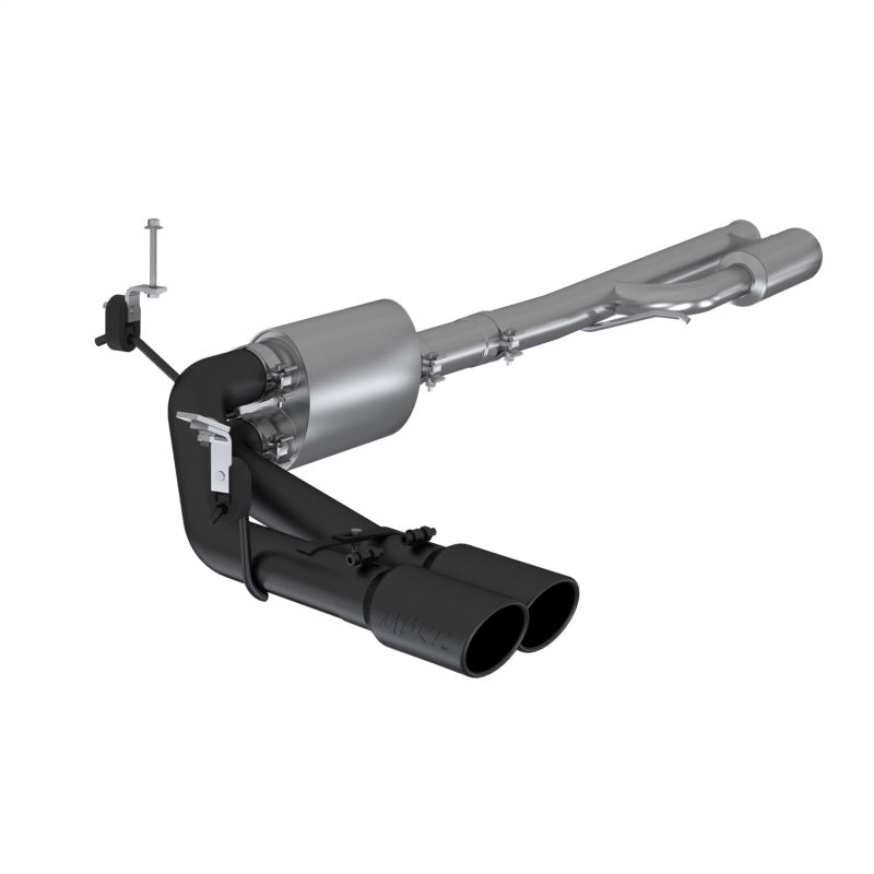 MBRP PS5092BLK - MBRPS5092BLK - MBRP 2019+ Chevrolet Silverado 1500 4.5L/5.3L Pre-Axle Dual Side Exit w/ 4in OD Tip- Black Coated - Shipped in Europe - Tuningsupply.com