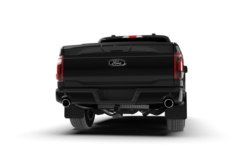 Rally Armor MF115-UR-BLK-MBK - RALMF115-UR-BLK-MBK - Rally Armor 21-25 Ford F-150 (Excl. Raptor) Black UR Mud Flap w/Metallic Black Logo - Shipped in Europe - Tuningsupply.com