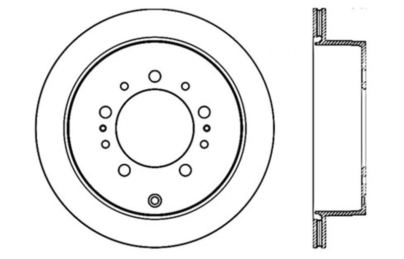 Stoptech 127.44157R - STO127.44157R - StopTech Slotted & Drilled Sport Brake Rotor - Shipped in Europe - Tuningsupply.com