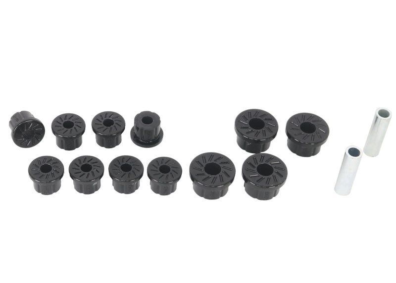 Whiteline W73475 - WHLW73475 - Whiteline 1986-1995 Suzuki Samurai Front Leaf Spring Eye And Shackle Bushings - Shipped in Europe - Tuningsupply.com