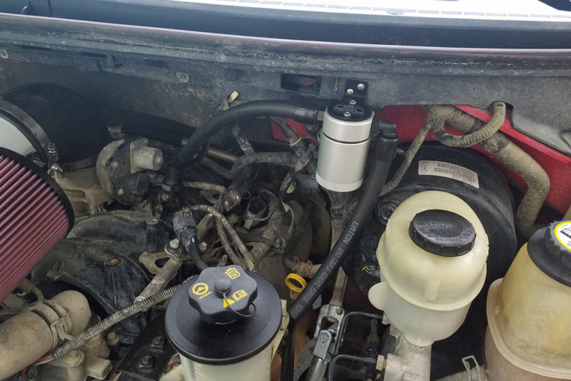 J&L 3033D-C - JLT3033D-C - J&L 05-10 Ford F-150 5.4L Driver Side Oil Separator 3.0 - Clear Anodized - Shipped in Europe - Tuningsupply.com