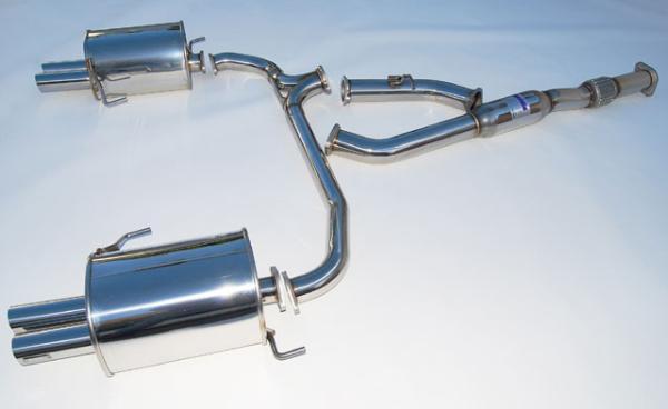 Invidia - INVHS05SL1GT3 - Invidia 05+ Subaru Legacy GT Stainless Steel Quad Tip Cat-back Exhaust - Shipped in Europe - Tuningsupply.com