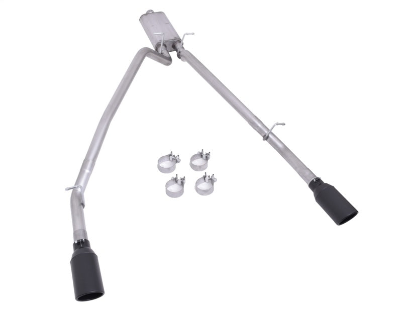 Gibson 66573B - GIB66573B - Gibson 2025 Ram 1500 3.0L I6 DOHC 2.5in Cat-Back Dual Split Exhaust - Black - Shipped in Europe - Tuningsupply.com