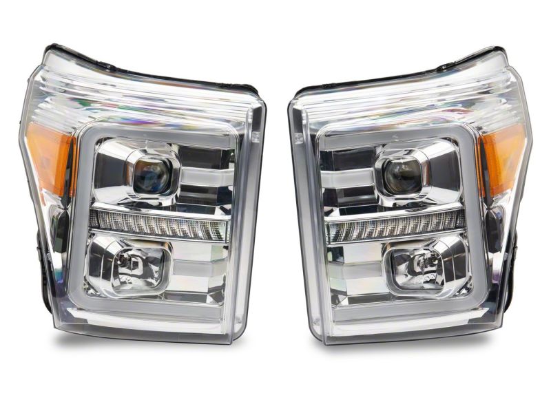 Raxiom SD3621 - RAXSD3621 - Raxiom 11-16 Ford F-250 Super Duty LED Projector Headlights - Chrome Housing (Clear Lens) - Shipped in Europe - Tuningsupply.com