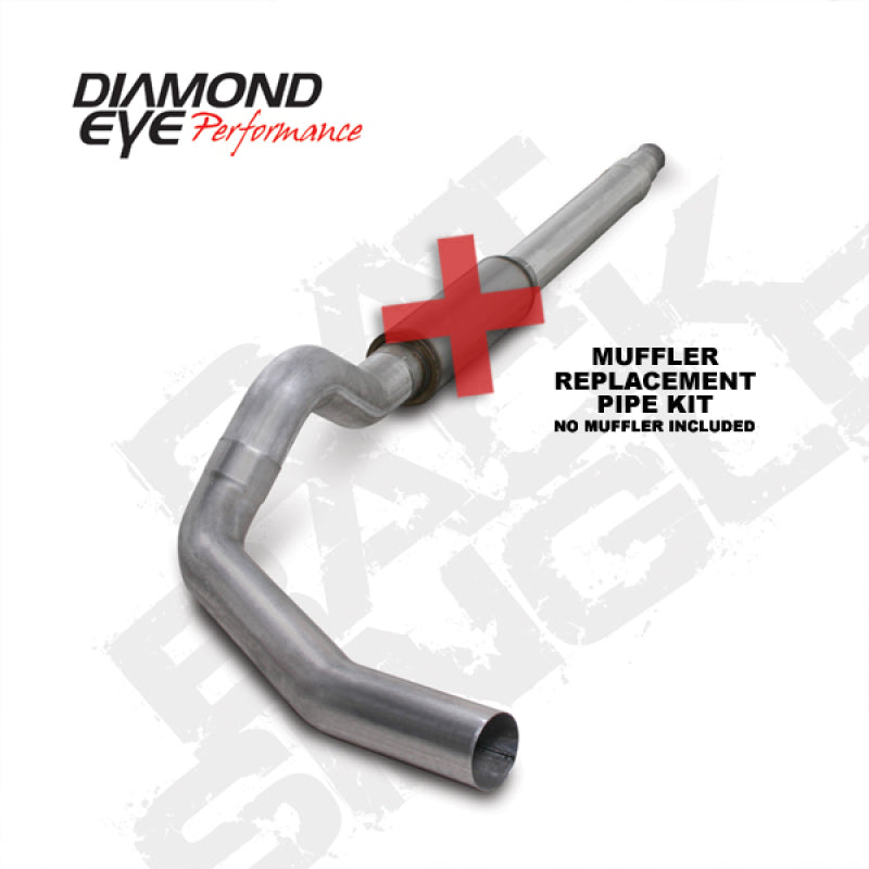Diamond Eye Performance - DEPK5316A-RP - Diamond Eye KIT 5in Catback MFLR RPLCMENT PIPE Single AL: 94-97 FORD 7.3L F250/F350 PWRSTROKE - Shipped in Europe - Tuningsupply.com