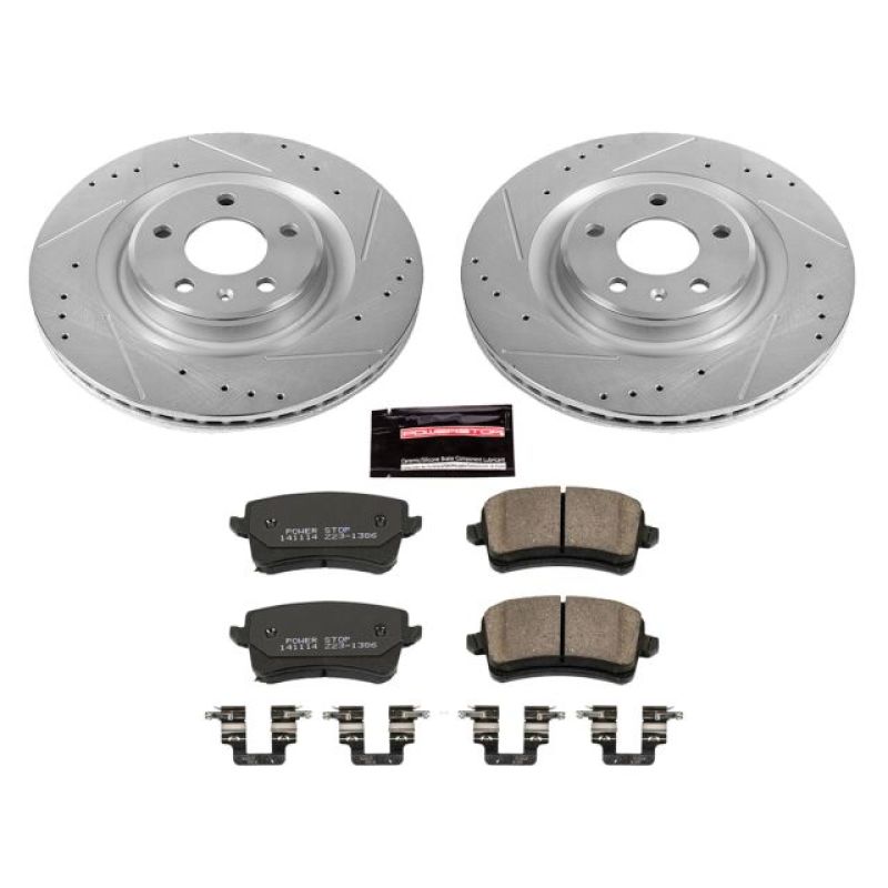 PowerStop K5678 - PSBK5678 - Power Stop 13-17 Audi Q5 Rear Z23 Evolution Sport Brake Kit - Shipped in Europe - Tuningsupply.com