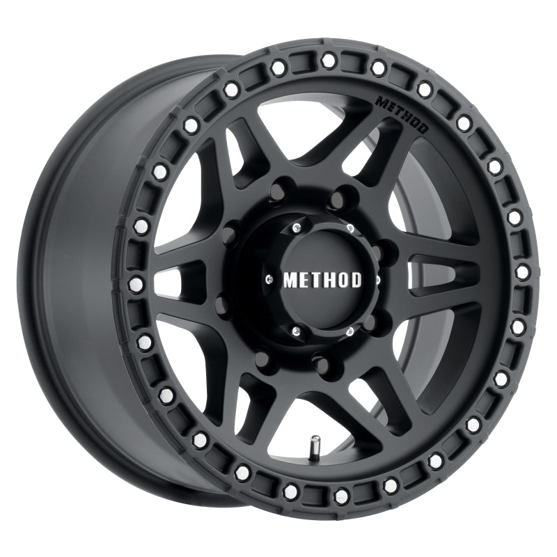 Method Wheels - MRWMR31289080518 - Method MR312 18x9 +18mm Offset 8x6.5 130.81mm CB Matte Black Wheel - Shipped in Europe - Tuningsupply.com