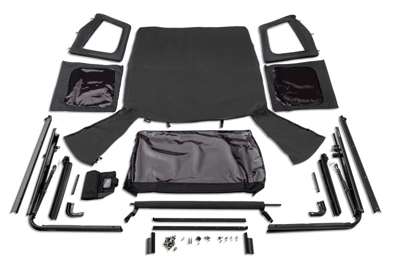 Rugged Ridge - RUG13781.15 - Rugged Ridge Complete Soft Top w/Black Frame 76-95 Jeep Wrangler CJ/YJ - Shipped in Europe - Tuningsupply.com