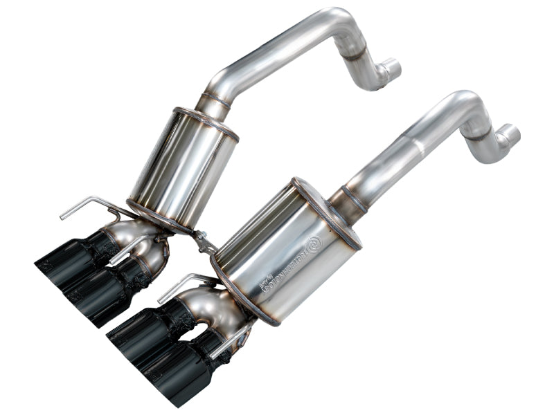 AWE Tuning 3015-43660 - AWE3015-43660 - AWE Tuning 05-07 C6 Chevrolet Corvette 6.0L Touring Edition Axle-Back Exhaust w/ Diamond Black Tips - Shipped in Europe - Tuningsupply.com