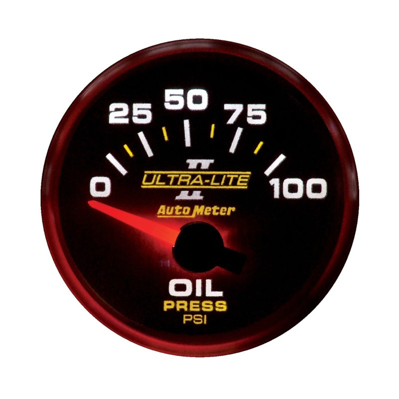AutoMeter 4927 - ATM4927 - Autometer Ultra-Lite II 52mm 0-100 PSI Electrical Oil Pressure Gauge - Shipped in Europe - Tuningsupply.com