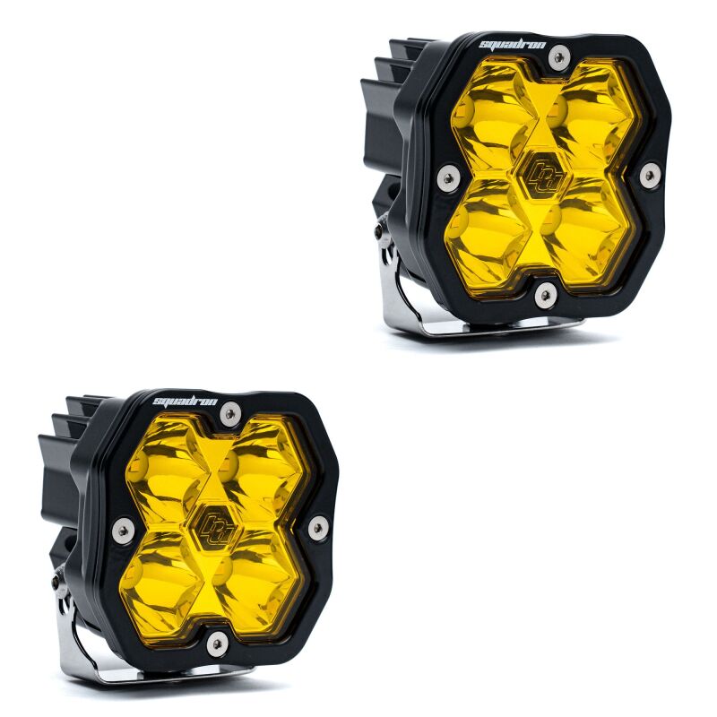 Baja Designs 5578112NH - BAJ5578112NH - Baja Designs Squadron 2.0 Sport (Pair) LED Spot / No Harness - Baja Amber - Shipped in Europe - Tuningsupply.com