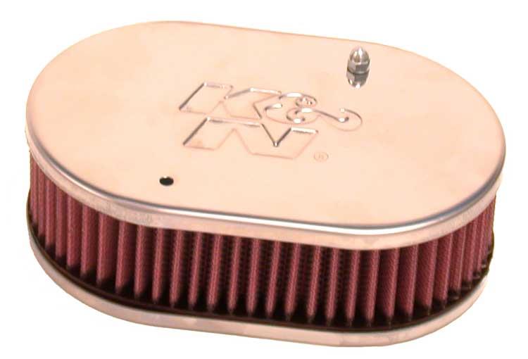 K&N Engineering 56-9105 - KNN56-9105 - K&N Universal Custom Air Filter - Oval - Red - 51mm Neck Flange - Shipped in Europe - Tuningsupply.com