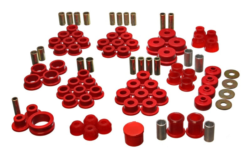 Energy Suspension 3.18122R - ENG3.18122R - Energy Suspension 84-95 Chevrolet Corvette Red Hyper-flex Master Bushing Set - Shipped in Europe - Tuningsupply.com