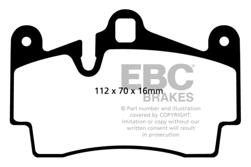 EBC UD978 - EBCUD978 - EBC 11-15 Audi Q7 3.0 Supercharged Ultimax2 Rear Brake Pads - Shipped in Europe - Tuningsupply.com