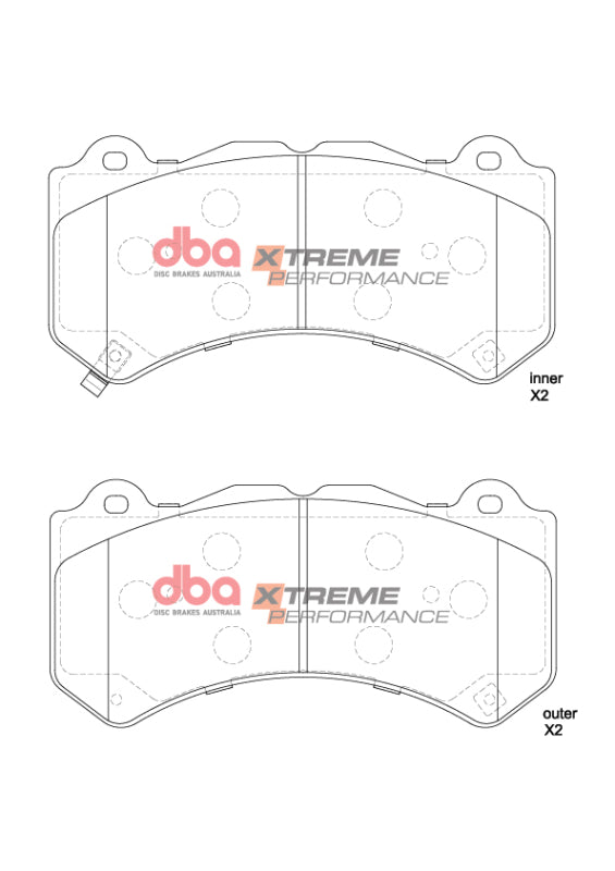 DBA DB15039XP - DBADB15039XP - DBA 18-22 Jeep Grand Cherokee Trackhawk XP Performance Front Brake Pads - Shipped in Europe - Tuningsupply.com