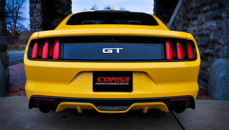CORSA Performance 14328BLK - COR14328BLK - Corsa 2015-2017 Ford Mustang GT Fastback 5.0 3in Xtreme Cat Back Exhaust w/ Dual Black 4.5in Tips - Shipped in Europe - Tuningsupply.com