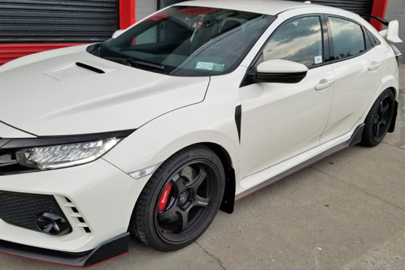 Rally Armor MF47-UR-BLK/DGRY - RALMF47-UR-BLK/DGRY - Rally Armor 17-22 Honda Civic Type R Black UR Mud Flap w/Dark Grey Logo - Shipped in Europe - Tuningsupply.com