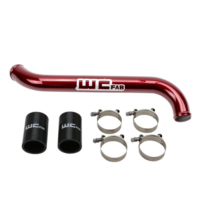 Wehrli WCF100696-RED - WCFWCF100696-RED - Wehrli 11-16 Chevrolet 6.6L LML Duramax Upper Coolant Pipe - WCFab Red - Shipped in Europe - Tuningsupply.com