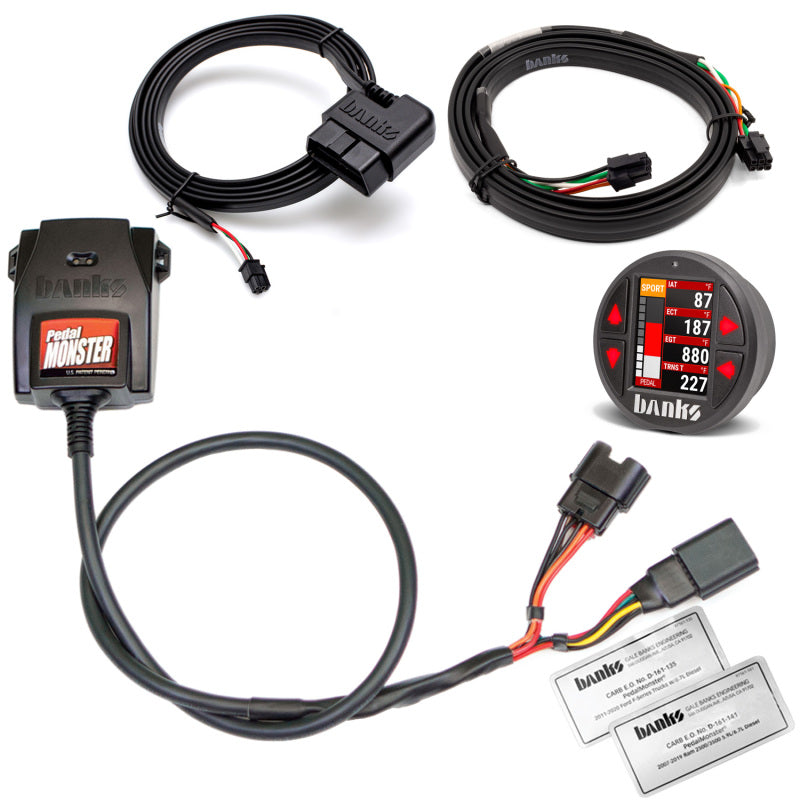 Banks Power 64312-CP - GBE64312-CP - Banks Power Pedal Monster Kit Molex MX64 6 Way w/iDash Pro 07-19 RAM 2500/3500 and 11-20 FORD 6.7L - Shipped in Europe - Tuningsupply.com