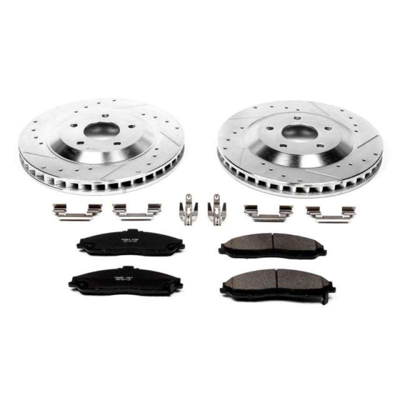 PowerStop K1559 - PSBK1559 - Power Stop 2004 Cadillac XLR Front Z23 Evolution Sport Brake Kit - Shipped in Europe - Tuningsupply.com