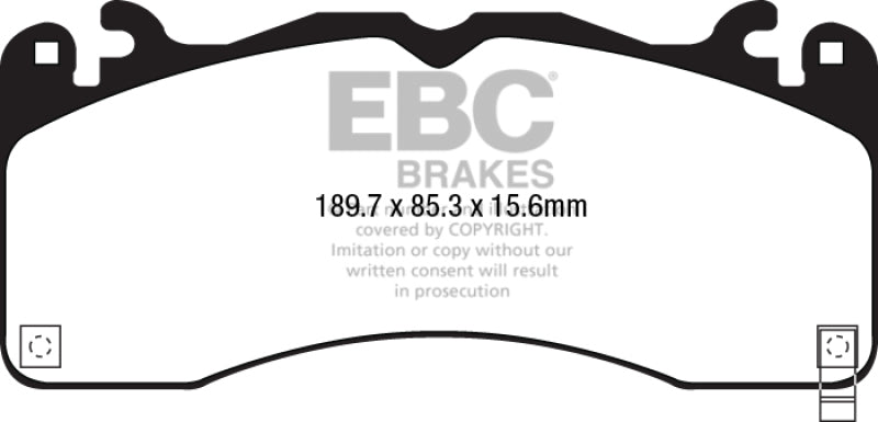 EBC DP33040C - EBCDP33040C - EBC 15-23 Ford Mustang 5.0L (Gen 6) Redstuff Front Brake Pads - Shipped in Europe - Tuningsupply.com