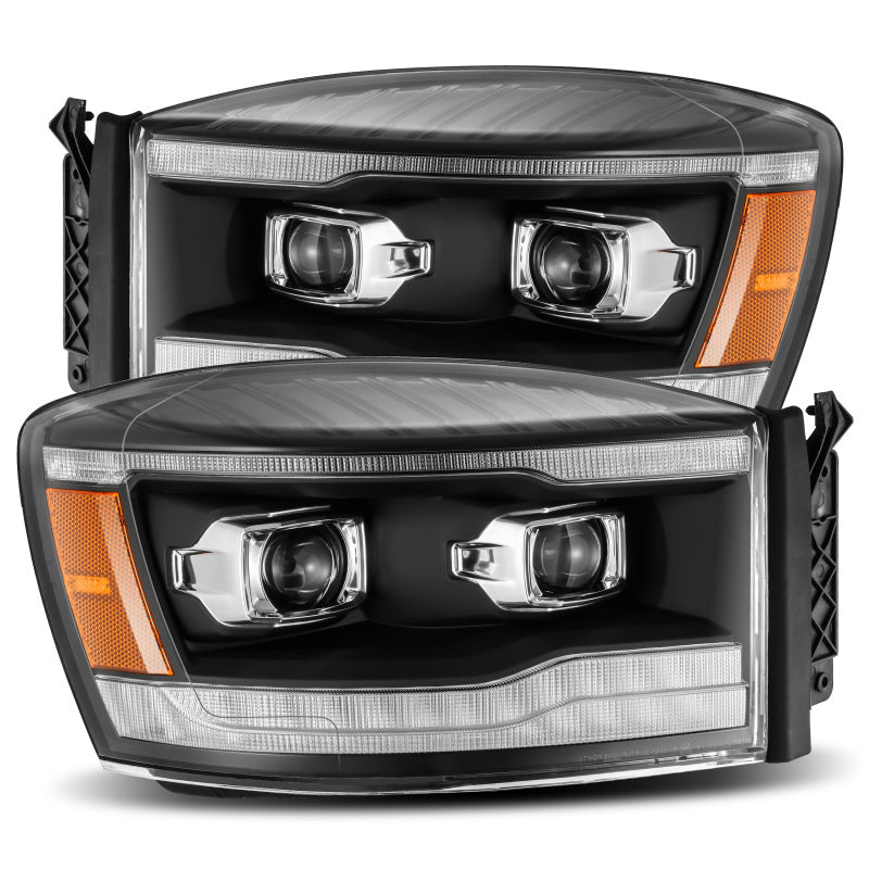 AlphaRex 880532 - ARX880532 - AlphaRex 06-08 Dodge Ram 1500HD PRO-Series Projector Headlights Plank Style Black w/Seq Signal/DRL - Shipped in Europe - Tuningsupply.com