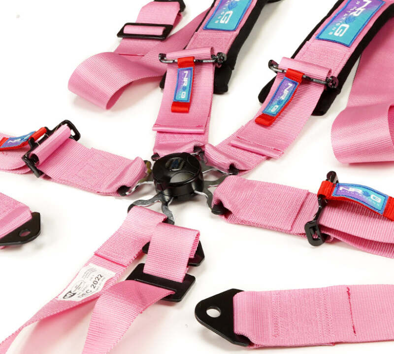 NRG SBH-B6PCPK - NRGSBH-B6PCPK - NRG 5PT 3in. Seat Belt Harness / Cam Lock - Pink - Shipped in Europe - Tuningsupply.com