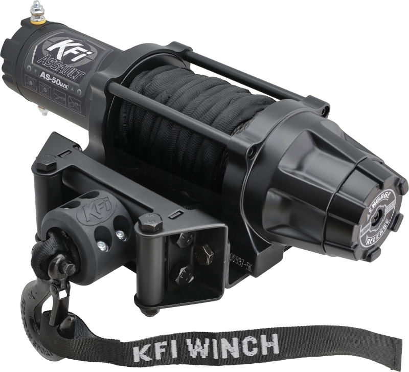 KFI - KFIAS-50WX - KFI Assault Series Winch Wide 5000 lbs. - Synthetic Cable - Shipped in Europe - Tuningsupply.com