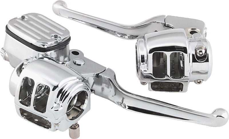 Bikers Choice 488731 - BKC488731 - Bikers Choice 96-06 Big Twin 96-03 XL With 11/16 Bore Master Cylinder Chrome Handlebar Control Kit - Shipped in Europe - Tuningsupply.com