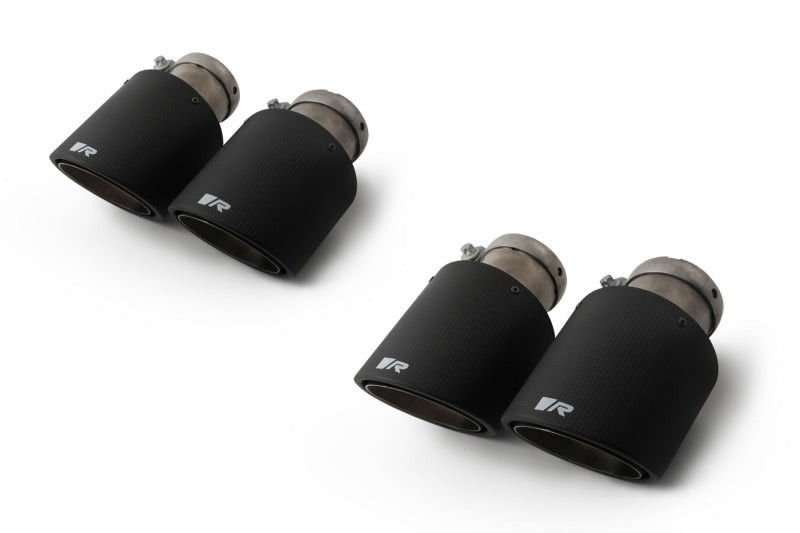 Remus 0046 70CSR - RMS0046 70CSR - Remus Carbon 102mm Angled Titanium Internals Tail Pipe Set (Quad Tips) - Shipped in Europe - Tuningsupply.com